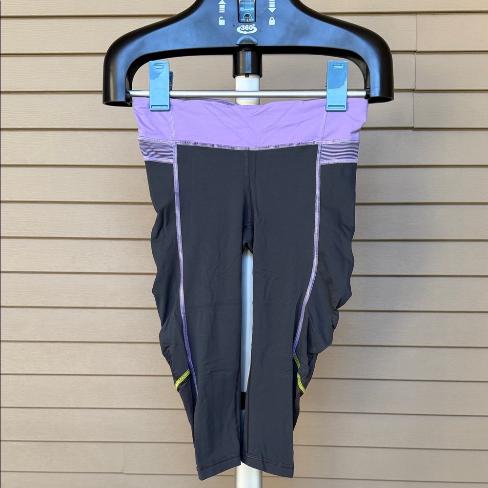 Lululemon Athletica Black and Lavender Leggings